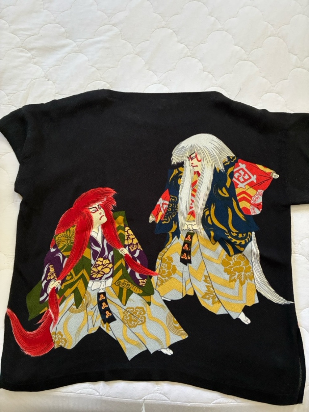 Vintage Japanese graphic top in EUC, size XL
